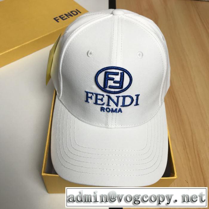 2019春夏トレンドアイテム 今年春夏ファション流行り フェンディ FENDI ベースボールキャップ 2色可選