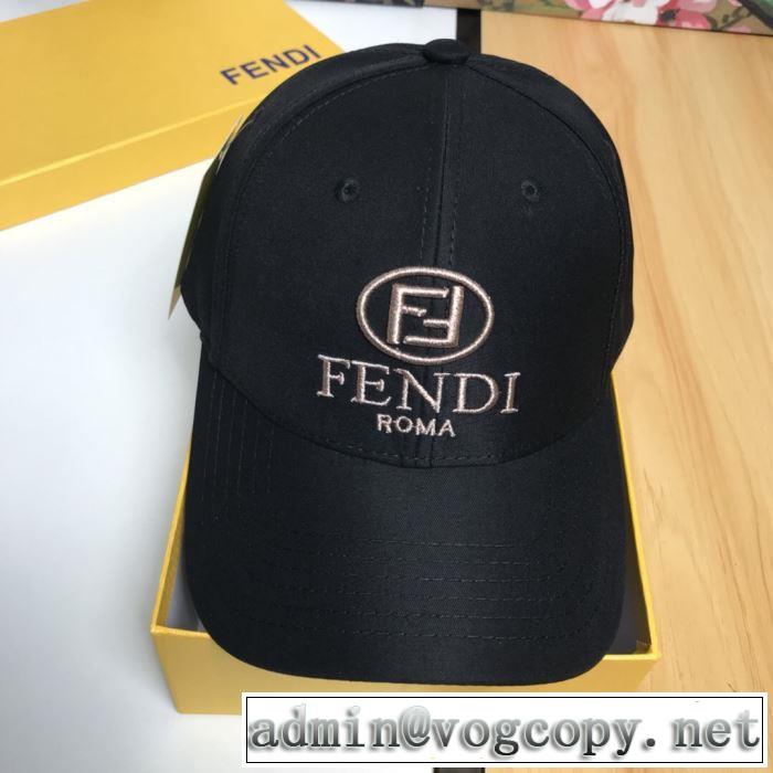 2019春夏トレンドアイテム 今年春夏ファション流行り フェンディ FENDI ベースボールキャップ 2色可選