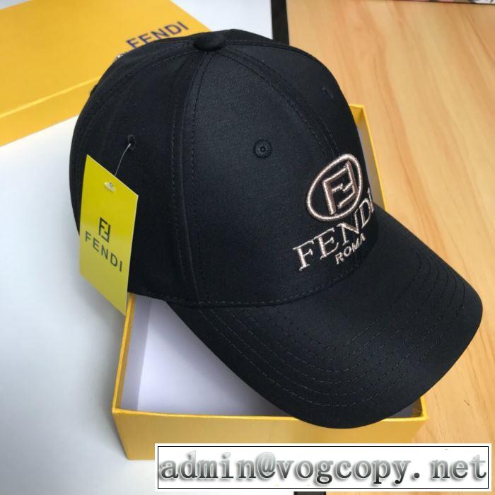 2019春夏トレンドアイテム 今年春夏ファション流行り フェンディ FENDI ベースボールキャップ 2色可選