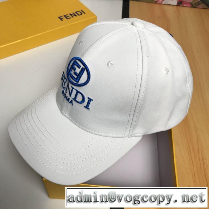 2019春夏トレンドアイテム 今年春夏ファション流行り フェンディ FENDI ベースボールキャップ 2色可選