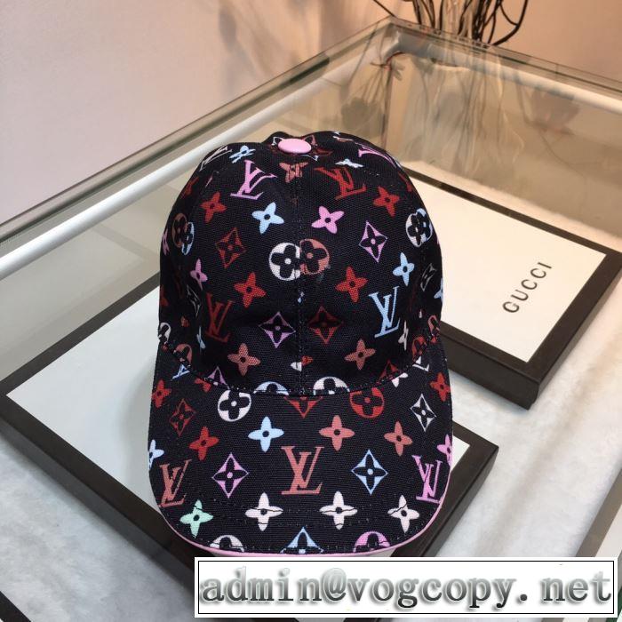 今年春夏ファション流行り 2019年最新ファッション ルイ ヴィトン LOUIS VUITTON ベースボールキャップ 2色可選