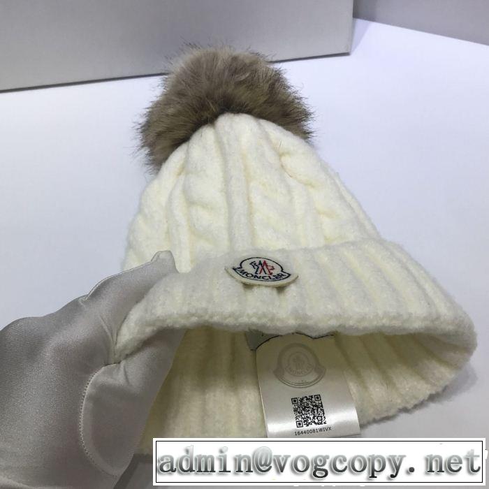 大人気アイテムが勢ぞろい ニット帽/ニットキャップ 季節の人気アイテム 4色可選 モンクレール MONCLER