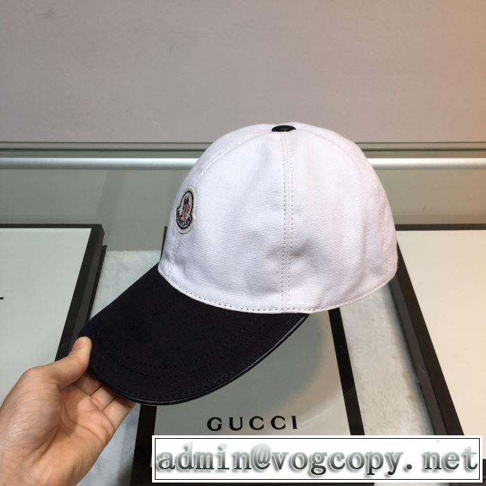 モンクレール MONCLER ベースボールキャップ 3色可選 2019春夏トレンドアイテム 春夏の流行りトップス