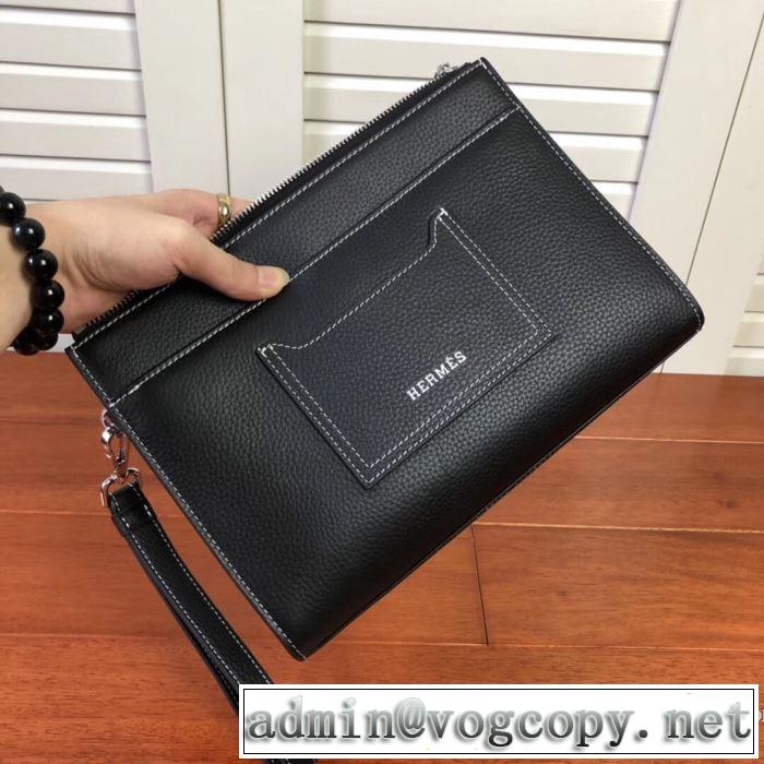 3色可選 おしゃれに秋を迎えるために エルメス 人気ブランドの秋冬新色 HERMES ポーチ  2019トレンドカラー秋冬セール