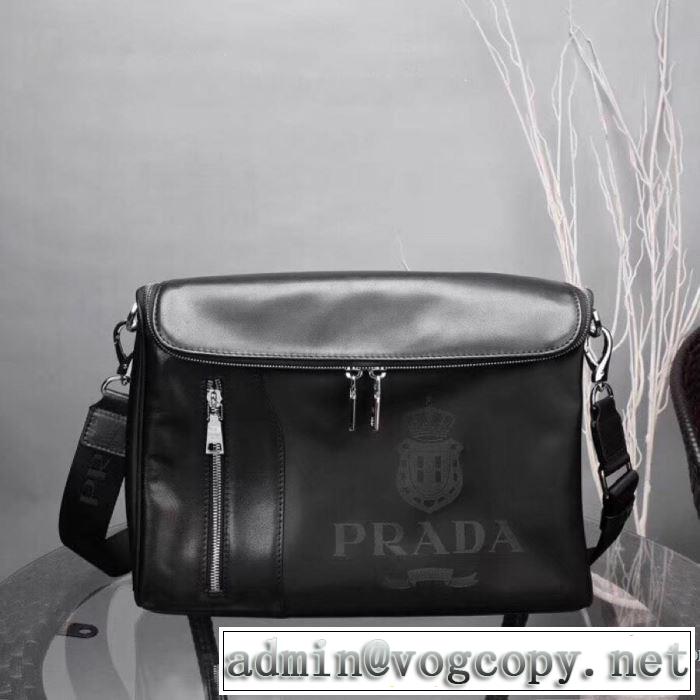 最高にCOOL秋冬新作  プラダ シンプルに着こなしたい PRADA 最速2019秋冬トレンドブランド ショルダーバッグ