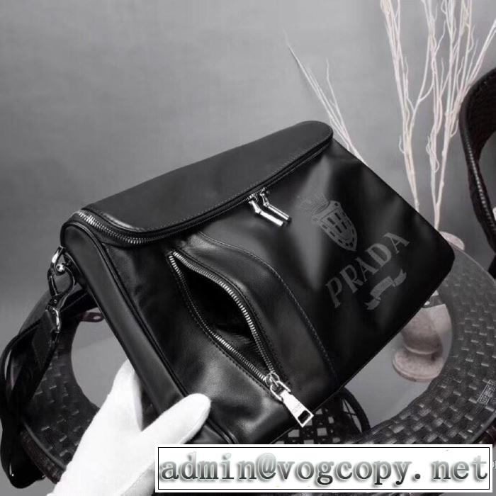 最高にCOOL秋冬新作  プラダ シンプルに着こなしたい PRADA 最速2019秋冬トレンドブランド ショルダーバッグ