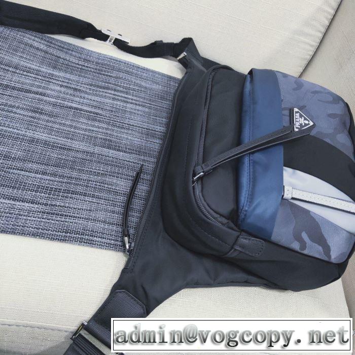 プラダ 大胆なチェックの人気トレンド PRADA 秋服コーデ2019年版 ウエストポーチ 秋にはやる最新作を先取り