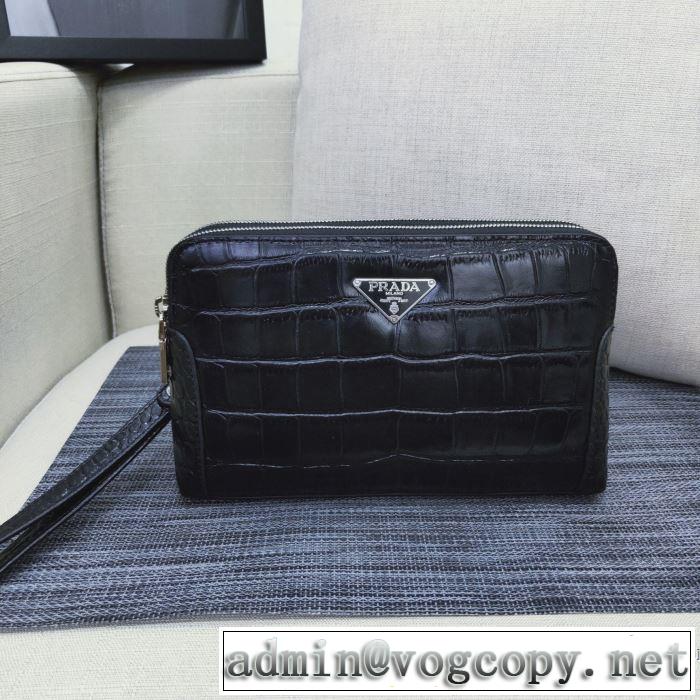 さわやかに新品おすすめ ポーチ 2019秋冬トレンドアイテム プラダ PRADA 今年注目な新品セール