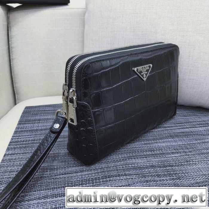 さわやかに新品おすすめ ポーチ 2019秋冬トレンドアイテム プラダ PRADA 今年注目な新品セール