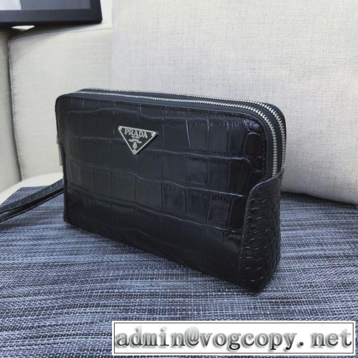 さわやかに新品おすすめ ポーチ 2019秋冬トレンドアイテム プラダ PRADA 今年注目な新品セール