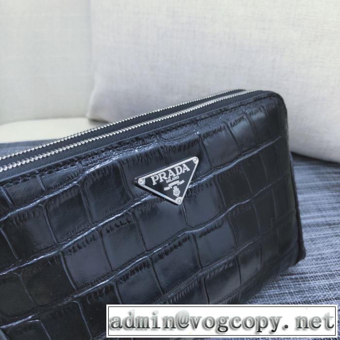 さわやかに新品おすすめ ポーチ 2019秋冬トレンドアイテム プラダ PRADA 今年注目な新品セール