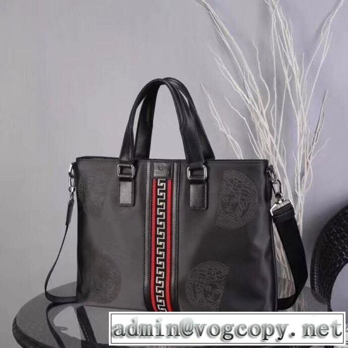 VERSACE OLYMPUSビジネスバッグ トート 先取り2019/2020秋冬ファッション ヴェルサーチ 激安 ハンドバッグ 高級レザー