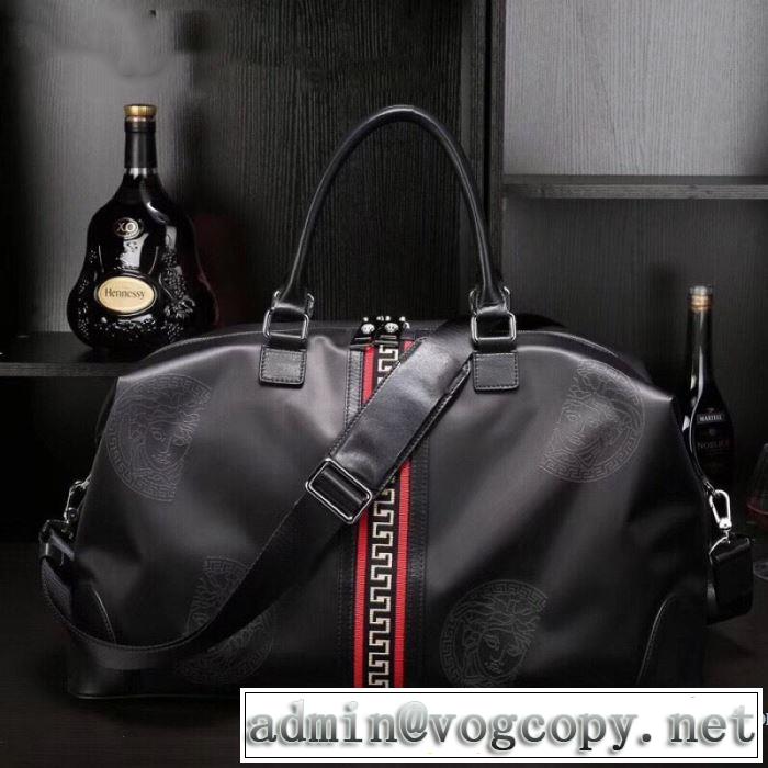 大容量お出かけ ヴェルサーチコピー ボストンバッグ レザービジネスカジュアル人気ランキング2019秋冬 VERSACE OLYMPUS GYM BAG