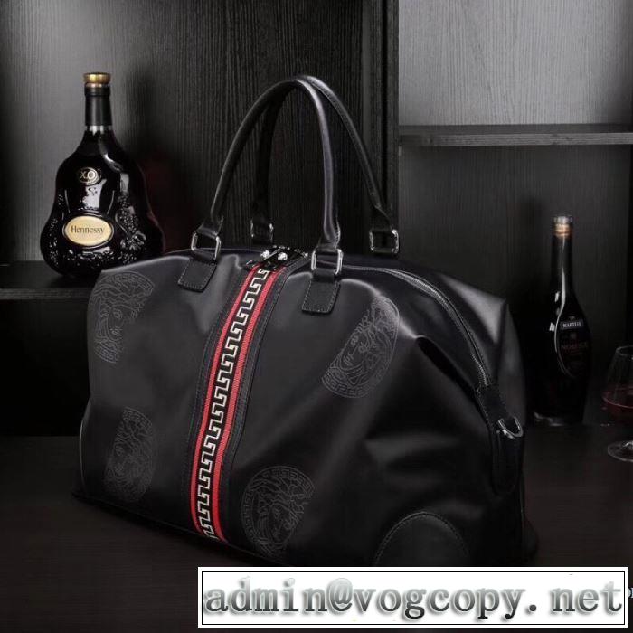 大容量お出かけ ヴェルサーチコピー ボストンバッグ レザービジネスカジュアル人気ランキング2019秋冬 VERSACE OLYMPUS GYM BAG
