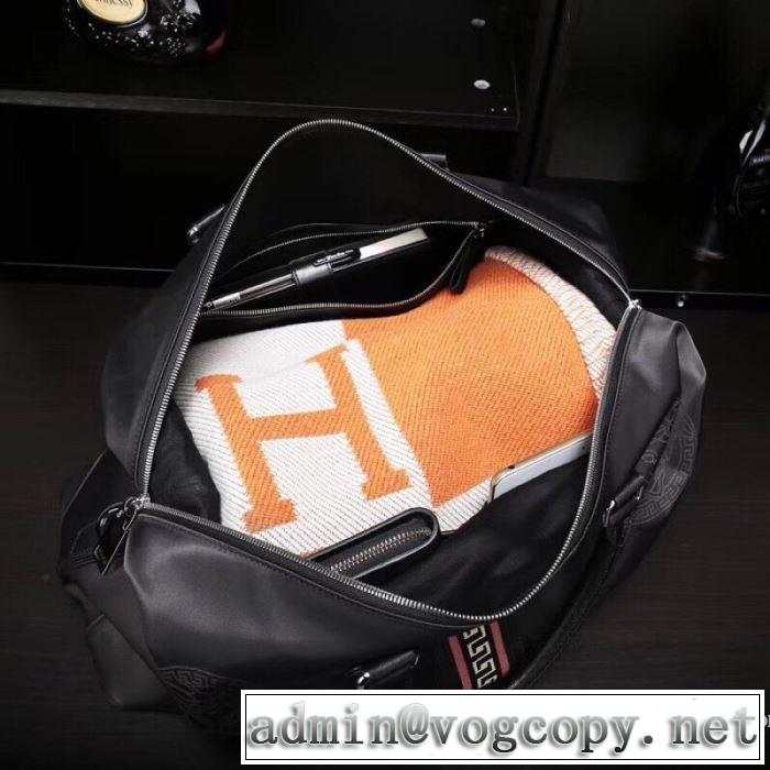 大容量お出かけ ヴェルサーチコピー ボストンバッグ レザービジネスカジュアル人気ランキング2019秋冬 VERSACE OLYMPUS GYM BAG