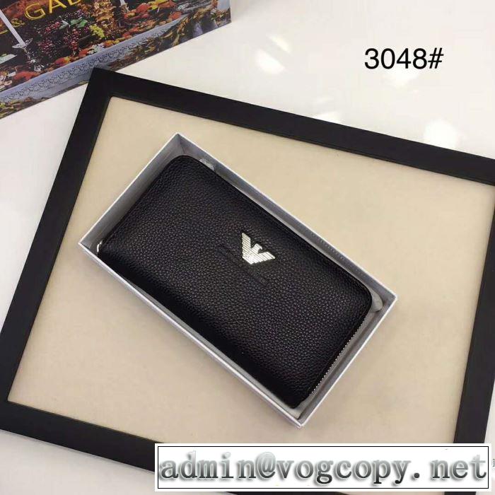 今季超激得2019人気流Armani アルマーニ 財布 評価高い レザー ロングウォレット 収納OK長財布 高級感をプラス 上品