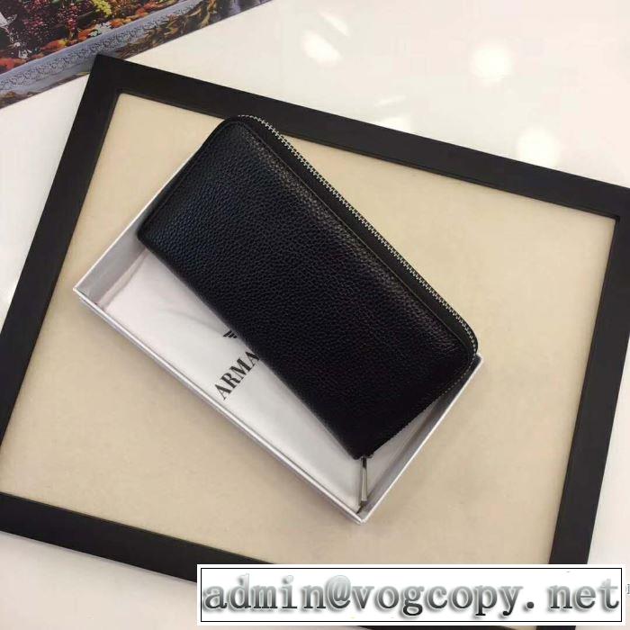 今季超激得2019人気流Armani アルマーニ 財布 評価高い レザー ロングウォレット 収納OK長財布 高級感をプラス 上品