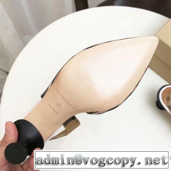 バーバリー BURBERRY ハイヒール 【2019春夏】最新コレクション 春夏シンプルファッションでOK！
