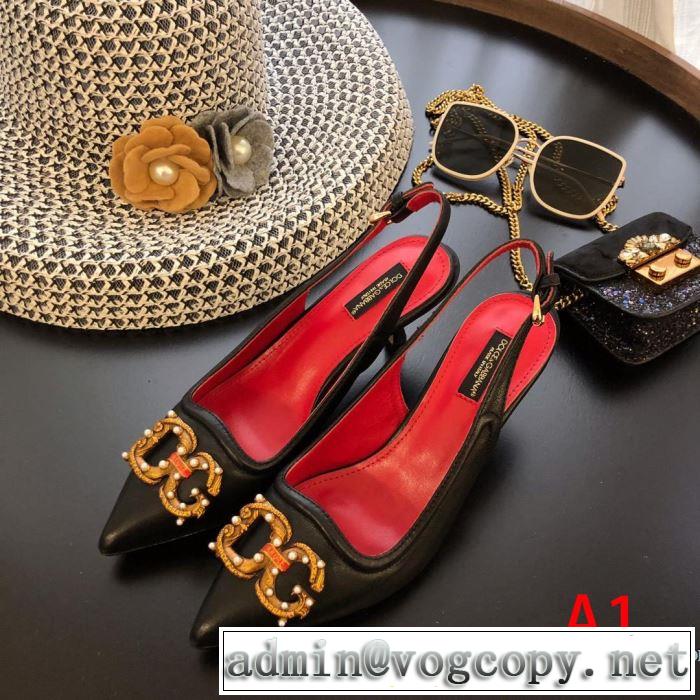 2019年春夏流行ファッション 大人の可愛さを引き立て ドルチェ＆ガッバーナ Dolce&Gabbana ハイヒール 3色可選