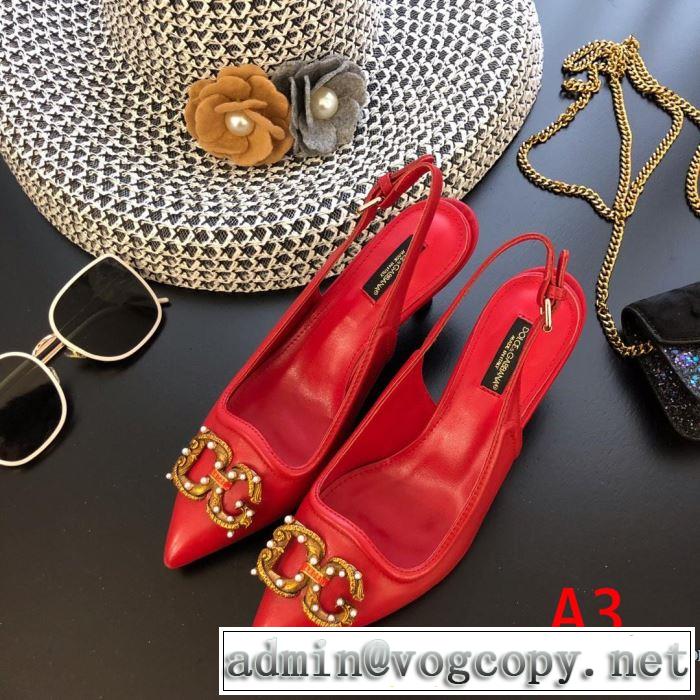 2019年春夏流行ファッション 大人の可愛さを引き立て ドルチェ＆ガッバーナ Dolce&Gabbana ハイヒール 3色可選
