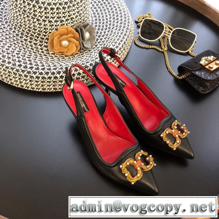 2019年春夏流行ファッション 大人の可愛さを引き立て ドルチェ＆ガッバーナ Dolce&Gabbana ハイヒール 3色可選