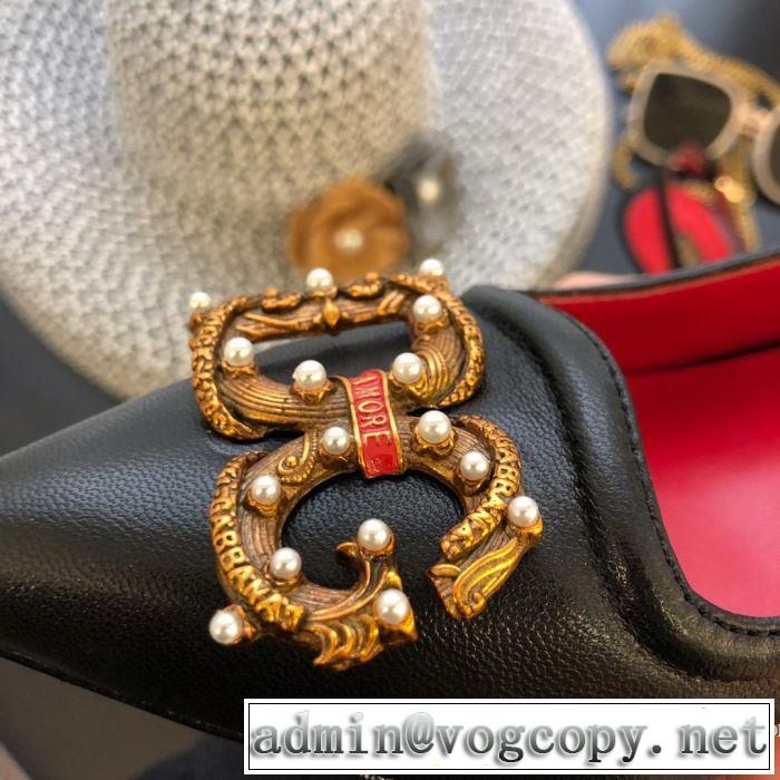 2019年春夏流行ファッション 大人の可愛さを引き立て ドルチェ＆ガッバーナ Dolce&Gabbana ハイヒール 3色可選