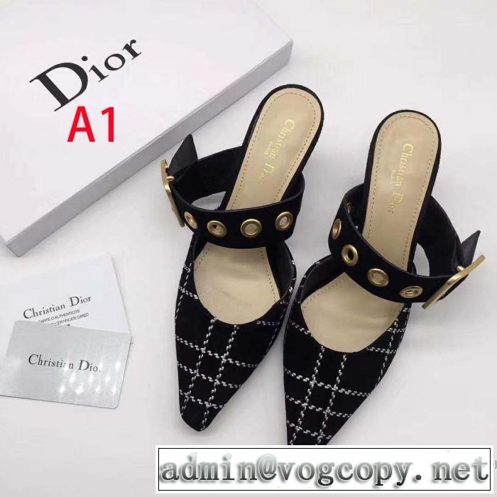 大人の可愛さを引き立て 2019年最新ファッション ディオール DIOR ハイヒール 多色可選