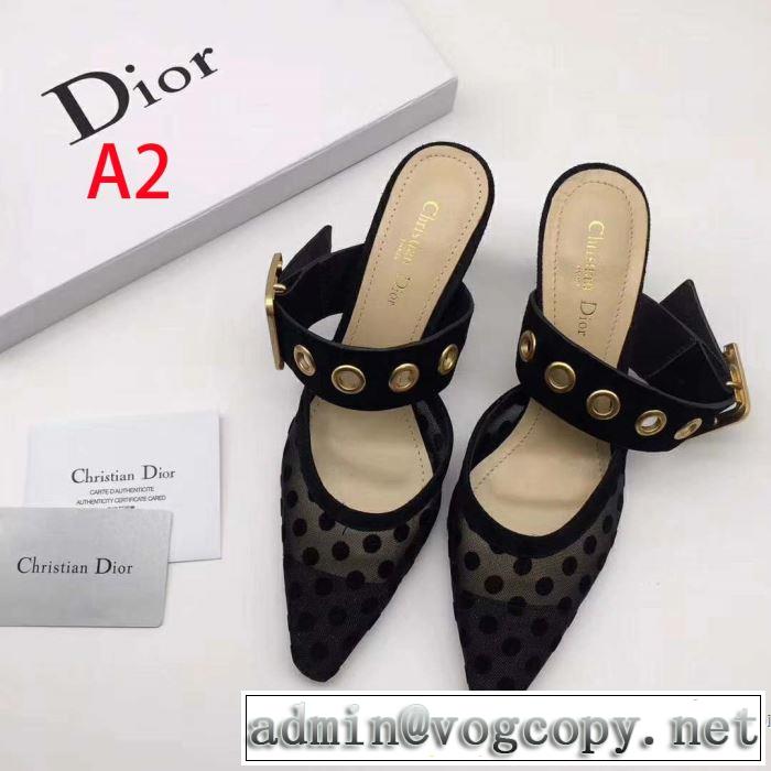 大人の可愛さを引き立て 2019年最新ファッション ディオール DIOR ハイヒール 多色可選