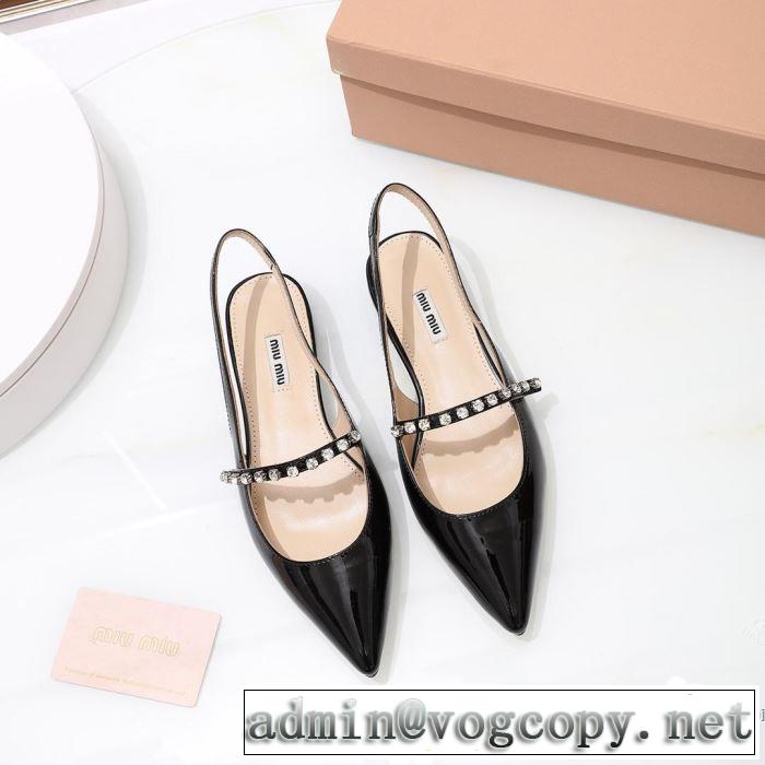 2019年の春夏に着たい る春夏おすすめの人気商品 ミュウミュウ MIUMIU ローファー 4色可選