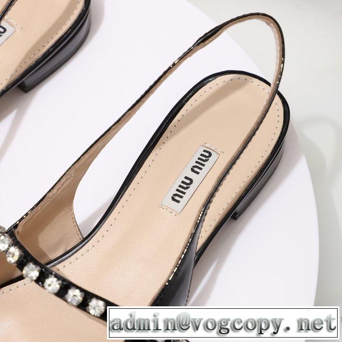 2019年の春夏に着たい る春夏おすすめの人気商品 ミュウミュウ MIUMIU ローファー 4色可選