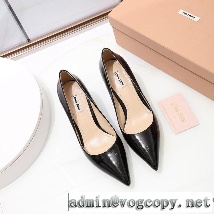 ハイヒール 多色可選 【2019春夏】最新コレクション クラシカルな雰囲気 ミュウミュウ MIUMIU