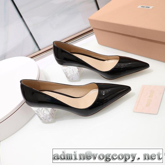 ハイヒール 多色可選 【2019春夏】最新コレクション クラシカルな雰囲気 ミュウミュウ MIUMIU