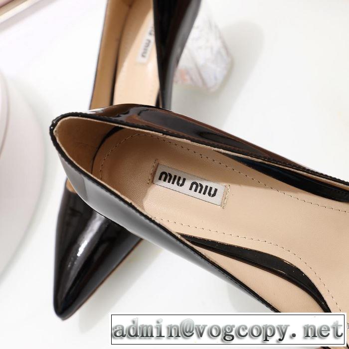 ハイヒール 多色可選 【2019春夏】最新コレクション クラシカルな雰囲気 ミュウミュウ MIUMIU