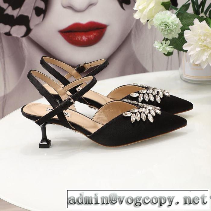 ミュウミュウ MIUMIU ハイヒール 3色可選 2019夏ファション新品 今期のトレンド定番アイテム