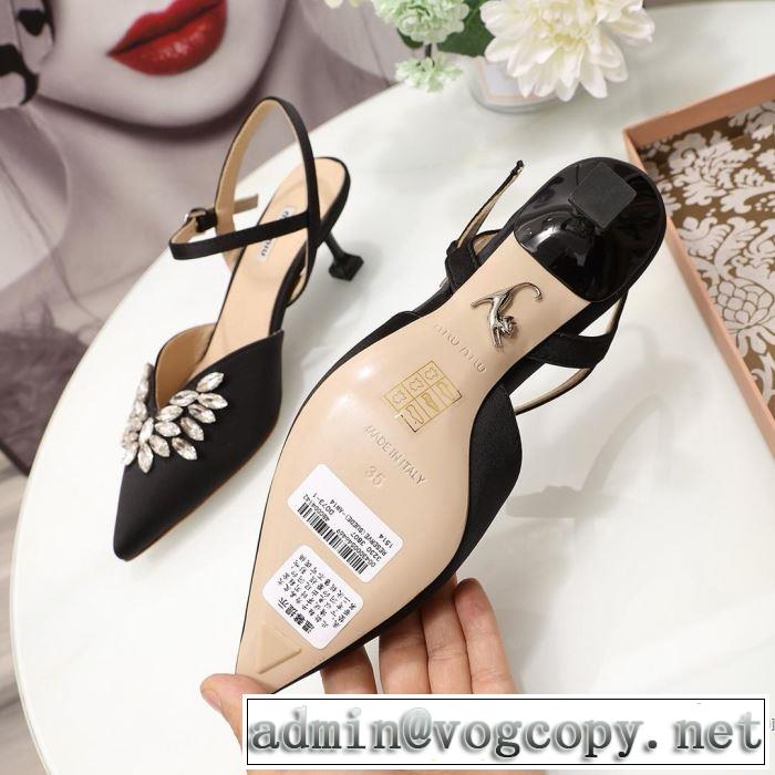 ミュウミュウ MIUMIU ハイヒール 3色可選 2019夏ファション新品 今期のトレンド定番アイテム