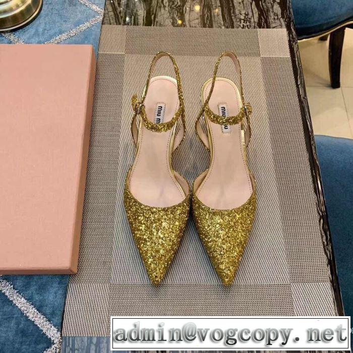 2019SSのトレンド商品 ミュウミュウ MIUMIU ハイヒール 2色可選 人気ストリートブランド新品