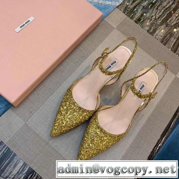 2019SSのトレンド商品 ミュウミュウ MIUMIU ハイヒール 2色可選 人気ストリートブランド新品