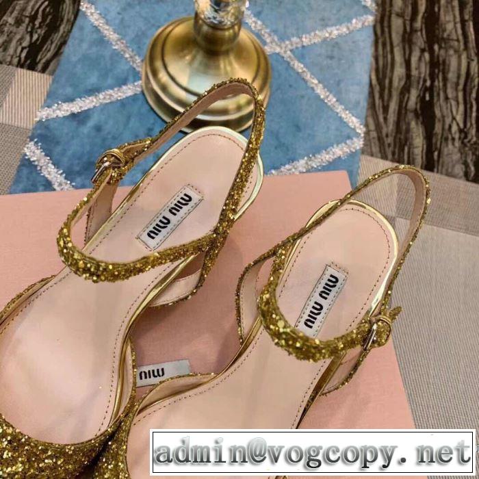 2019SSのトレンド商品 ミュウミュウ MIUMIU ハイヒール 2色可選 人気ストリートブランド新品