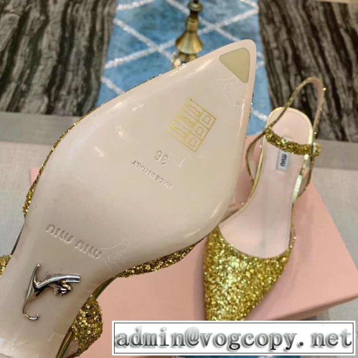 2019SSのトレンド商品 ミュウミュウ MIUMIU ハイヒール 2色可選 人気ストリートブランド新品