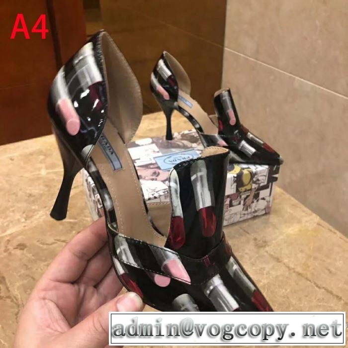 プラダ PRADA ハイヒール 4色可選 2019春夏トレンドアイテム 暑い今こそ活躍させたい！