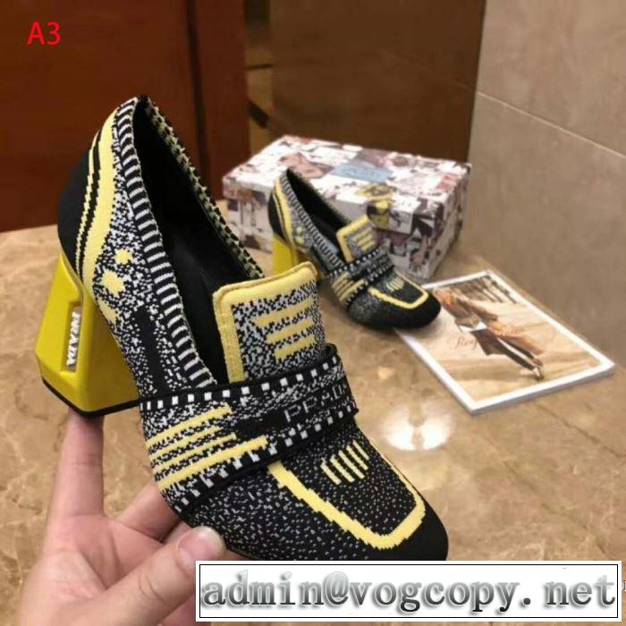 2019年春夏流行ファッション 大人の可愛さを引き立て プラダ PRADA ハイヒール 4色可選選