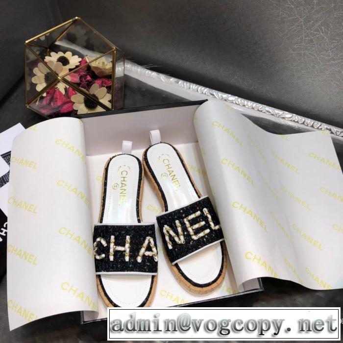 CH CH スリッパ 3色可選 2019夏ファション新品 春夏のトレンドアイテム