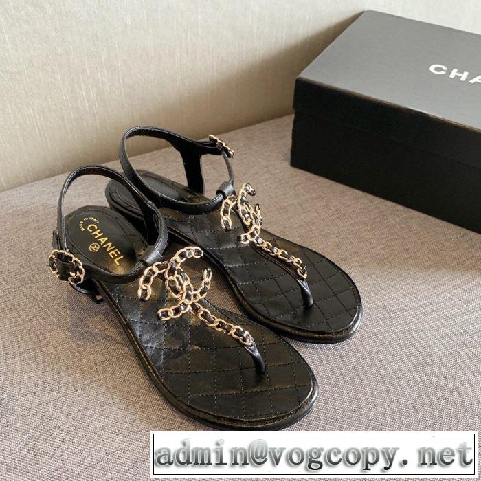 夏に良く似合うちょっと新品 CH CH サンダル 多色可選 2019春夏人気トレンドアイテム