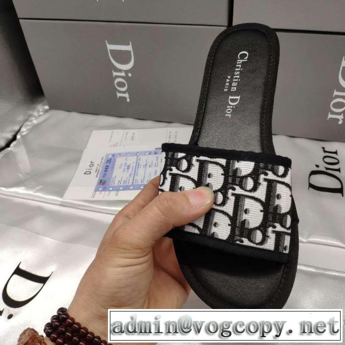 2019春夏も引き続きトレンド ディオール DIOR スリッパ 4色可選 春夏のトレンドアイテム