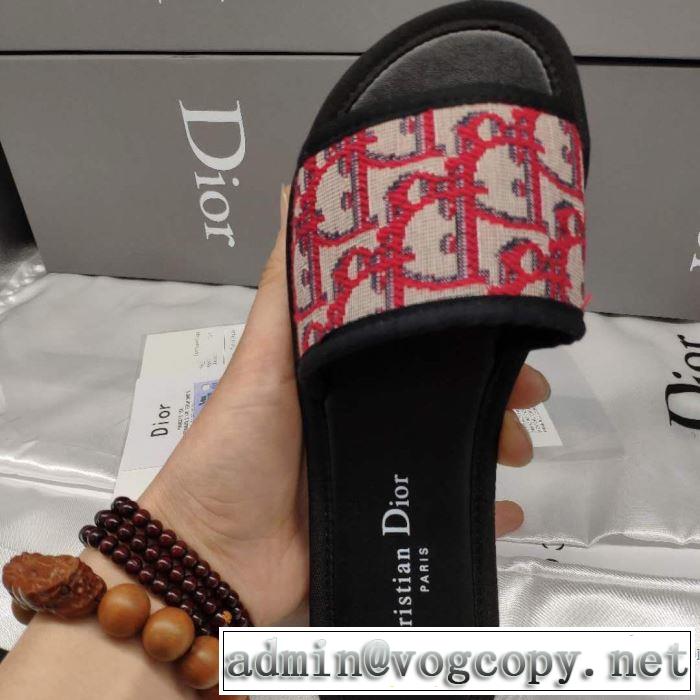 2019春夏も引き続きトレンド ディオール DIOR スリッパ 4色可選 春夏のトレンドアイテム