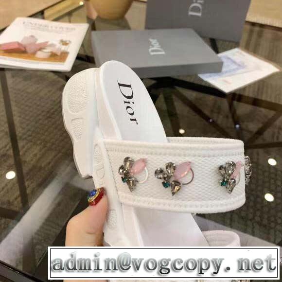 《2019年》今、注目のストリート 魅力的なカラー使い ディオール DIOR サンダル 2色可選
