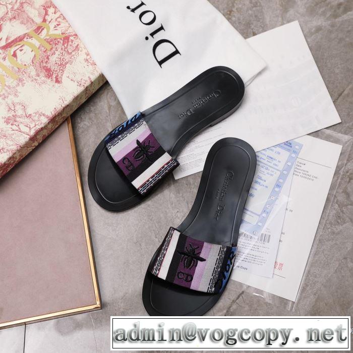 今季は特に注目ファション 2019春夏の大注目トレンド ディオール DIOR スリッパ 2色可選