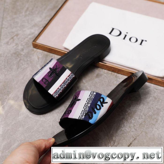 今季は特に注目ファション 2019春夏の大注目トレンド ディオール DIOR スリッパ 2色可選