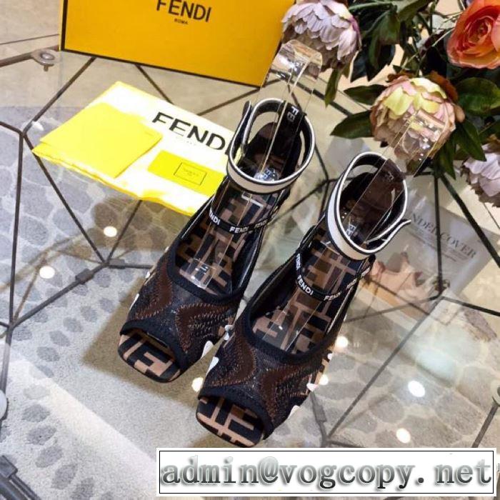 4色可選 サンダル 春夏シンプルファッションでOK！春夏の流行り2019新品  フェンディ FENDI