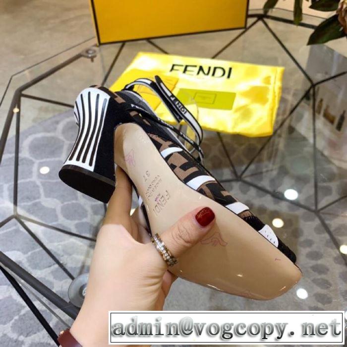 4色可選 サンダル 春夏シンプルファッションでOK！春夏の流行り2019新品  フェンディ FENDI